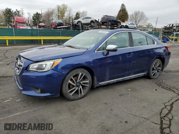 2017 Subaru Legacy Special Sports with VIN 4S3BNAR68H3039484, listed as a Copart auction lot 54585285 with 56,831 mi miles and Salvage title. Bid and sale history available at DreamBid. Image 1.