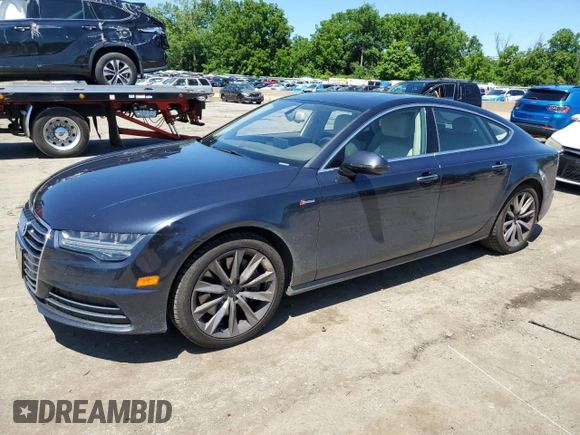 2016 Audi A7 3.0 Premium Plus with VIN WAUWGAFC4GN019254, listed as a Copart auction lot 61287554 with 95,036 mi miles and Salvage Title. Bid and sale history available at carsss.com. Image 1.