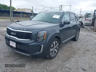 2022 Kia Telluride S with VIN 5XYP64HC0NG318575, listed as a IAAI auction lot 42607732 with 10,422 mi miles and . Bid and sale history available at DreamBid. Image 2.