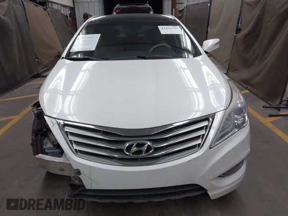 2013 Hyundai Azera with VIN KMHFH4JG1DA330604, listed as a IAAI auction lot 41966248 with 126,554 mi miles. Bid and sale history available at carsss.com. Image 12.