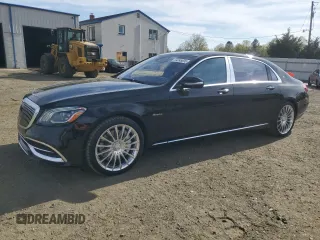 2020 Mercedes-Benz S-Class Maybach S 560 with VIN W1KUX8GB0LA558390, listed as a Copart auction lot 54248695 with 21,157 mi miles and Non Repairable. Bid and sale history available at carsss.com. Image 1.
