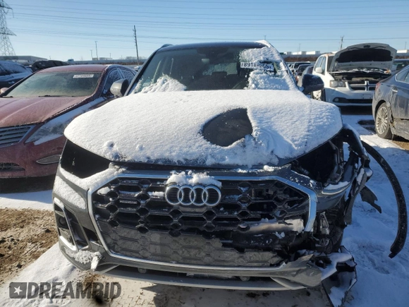 2021 Audi Q5 Premium Plus with VIN WA1E2AFY6M2049775, listed as a Copart auction lot 89149665 with 28,168 mi miles and Salvage Title. Bid and sale history available at carsss.com. Image 5.