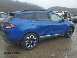 2023 Kia Sportage X-Line with VIN 5XYK6CAFXPG071741, listed as a Copart auction lot 49653755 with 32,762 mi miles and Salvage Title. Bid and sale history available at carsss.com. Image 3.
