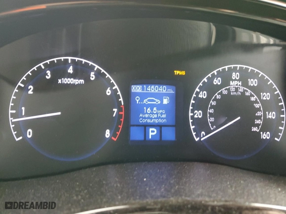 2013 Hyundai Genesis 3.8L with VIN KMHGC4DD0DU257261, listed as a Copart auction lot 47916135 with 145,040 mi miles and Salvage Title. Bid and sale history available at carsss.com. Image 9.