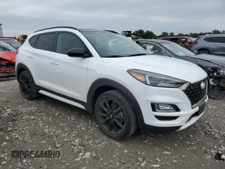 2019 Hyundai Tucson Night with VIN KM8J33AL6KU938677, listed as a Copart auction lot 66299714 with 52,071 mi miles and Salvage Title. Bid and sale history available at carsss.com. Image 4.