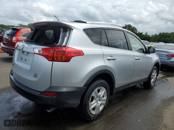2013 Toyota RAV4 LE with VIN JTMBFREV9DD031956, listed as a Copart auction lot 59894725 with 116,368 mi miles and Salvage title. Bid and sale history available at DreamBid. Image 3.