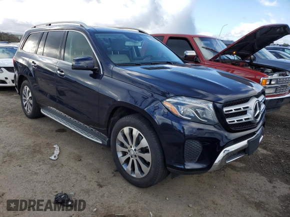 2017 Mercedes-Benz GLS with VIN 4JGDF6EE9HA787197, listed as a Copart auction lot 41698733 with 53,224 mi miles. Bid and sale history available at carsss.com. Image 4.