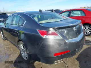2009 Acura TL Tech with VIN 19UUA86579A018035, listed as a IAAI auction lot 41875207 with 266,770 mi miles. Bid and sale history available at carsss.com. Image 3.