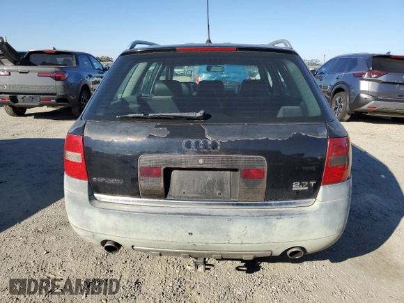 2001 Audi allroad A6 V8 with VIN WAUYP64B11N101255, listed as a Copart auction lot 77422544 with 212,333 mi miles and Salvage Title. Bid and sale history available at DreamBid. Image 6.