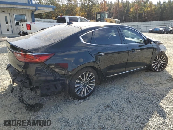 2017 Kia Cadenza Premium with VIN KNALC4J12H5089200, listed as a Copart auction lot 78599884 with 108,615 mi miles and Salvage Title. Bid and sale history available at carsss.com. Image 3.