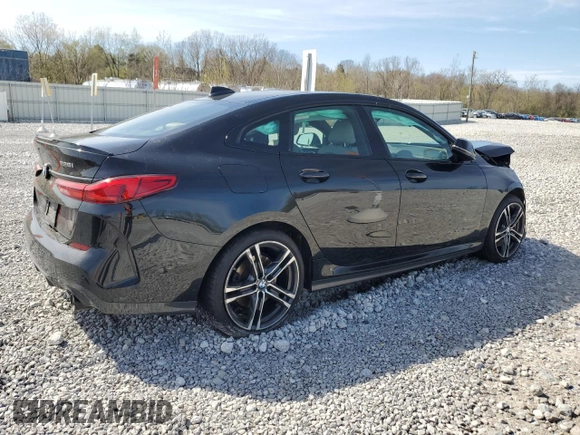 2021 BMW 2 Series 228i xDrive with VIN WBA73AK01M7H40954, listed as a Copart auction lot 54188395 with 78,046 mi miles and Salvage Title. Bid and sale history available at DreamBid. Image 3.