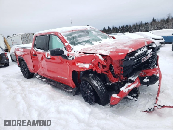2024 GMC Sierra 1500 Pro with VIN 1GTUUAED8RZ203105, listed as a Copart auction lot 82623234 with 9,778 mi miles and Salvage Title. Bid and sale history available at carsss.com. Image 4.