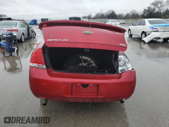 2014 Chevrolet Impala LTZ with VIN 2G1WC5E30E1155153, listed as a Copart auction lot 44953215 with 119,929 mi miles and Salvage title. Bid and sale history available at DreamBid. Image 6.