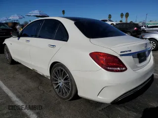 2018 Mercedes-Benz C 43 AMG with VIN 55SWF6EB9JU240378, listed as a Copart auction lot 82298494 with 79,513 mi miles and Salvage Title. Bid and sale history available at carsss.com. Image 2.