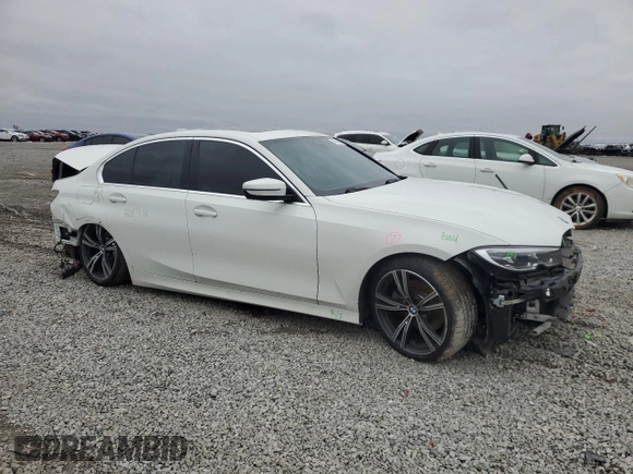 2021 BMW 3 Series 330i with VIN 3MW5R1J02M8C19809, listed as a Copart auction lot 47444745 with 89,647 mi miles and Salvage Title. Bid and sale history available at carsss.com. Image 4.