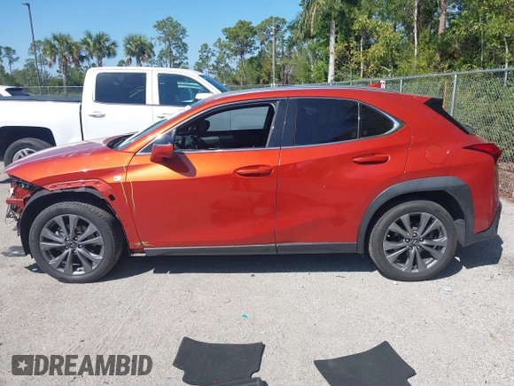 2020 Lexus UX 200 F Sport with VIN JTHE3JBH1L2023381, listed as a IAAI auction lot 41795195 with 88,098 mi miles and . Bid and sale history available at DreamBid. Image 14.