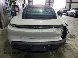 2025 Porsche Taycan with VIN WP0AA2Y12SSA08315, listed as a Copart auction lot 56624715 with 6,910 mi miles and Salvage title. Bid and sale history available at DreamBid. Image 6.