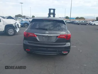 2016 Acura MDX with VIN 5FRYD3H23GB007677, listed as a IAAI auction lot 41586346 with 104,586 mi miles. Bid and sale history available at carsss.com. Image 16.