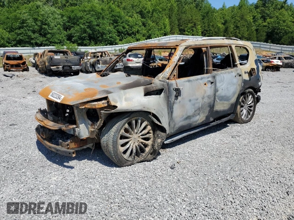 2016 Infiniti QX80 with VIN JN8AZ2NF9G9612663, listed as a Copart auction lot 60223394 with 0 mi miles and Non Repairable. Bid and sale history available at carsss.com. Image 1.