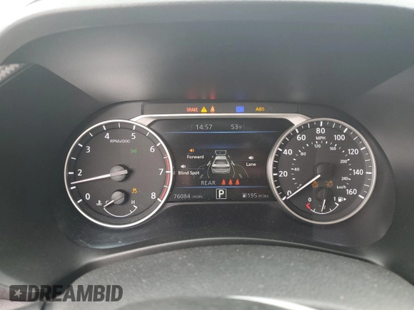 2020 Nissan Sentra SV with VIN 3N1AB8CVXLY243669, listed as a Copart auction lot 53993885 with 76,084 mi miles and Salvage Title. Bid and sale history available at DreamBid. Image 9.