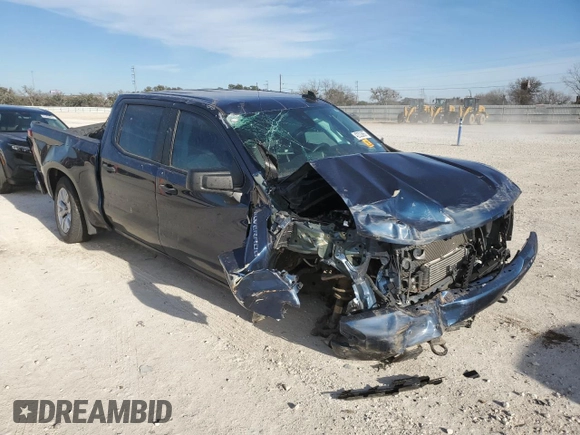 2022 Chevrolet Silverado 1500 Custom with VIN 3GCPWBEK7NG216725, listed as a Copart auction lot 42223865 with 27,106 mi miles and Salvage Title. Bid and sale history available at DreamBid. Image 4.