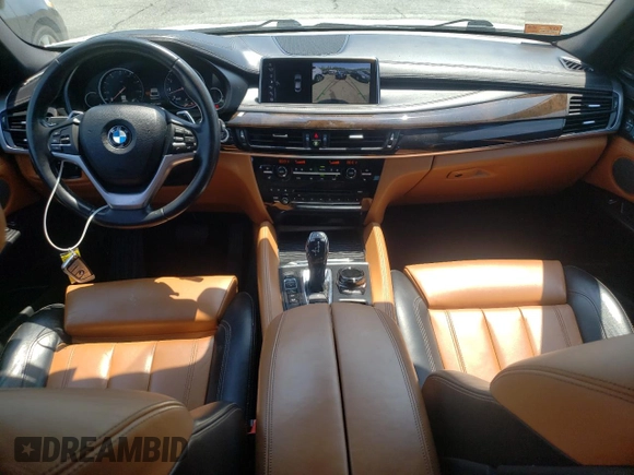 2017 BMW X6 xDrive35i with VIN 5UXKU2C31H0X46966, listed as a Copart auction lot 54452813 with 87,234 mi miles. Bid and sale history available at carsss.com. Image 8.
