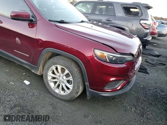 2021 Jeep Cherokee Latitude with VIN 1C4PJLCB2MD119824, listed as a Copart auction lot 81811834 with 65,315 mi miles and Salvage Title. Bid and sale history available at carsss.com. Image 12.