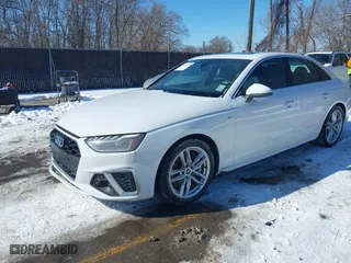 2024 Audi A4 Sedan S line Premium Plus with VIN WAUEAAF44RN006061, listed as a IAAI auction lot 41568207 with NaN miles. Bid and sale history available at carsss.com. Image 18.