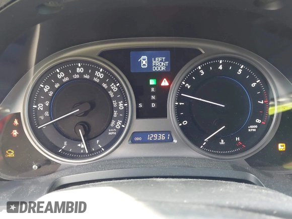 2008 Lexus IS 250 with VIN JTHBK262482061812, listed as a IAAI auction lot 41857127 with 129,361 mi miles and . Bid and sale history available at DreamBid. Image 7.