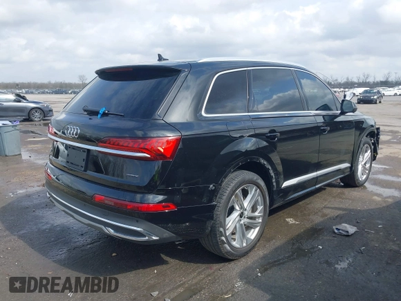 2023 Audi Q7 Premium Plus with VIN WA1LXBF74PD000475, listed as a IAAI auction lot 41559628 with 26,452 mi miles. Bid and sale history available at carsss.com. Image 4.