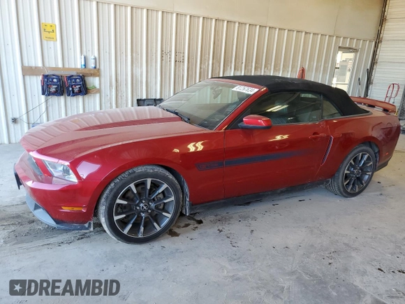 2011 Ford Mustang GT with VIN 1ZVBP8FF7B5153654, listed as a Copart auction lot 81257634 with 48,879 mi miles and Salvage Title. Bid and sale history available at DreamBid. Image 1.