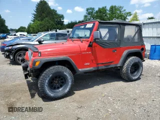 1997 Jeep Wrangler SE with VIN 1J4FY29P8VP427305, listed as a Copart auction lot 62257355 with 177,376 mi miles and Clean title. Bid and sale history available at DreamBid. Image 1.