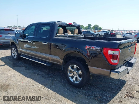 2021 Ford F-150 XL with VIN 1FTFW1E52MFC60891, listed as a IAAI auction lot 42449525 with 85,325 mi miles and . Bid and sale history available at DreamBid. Image 3.