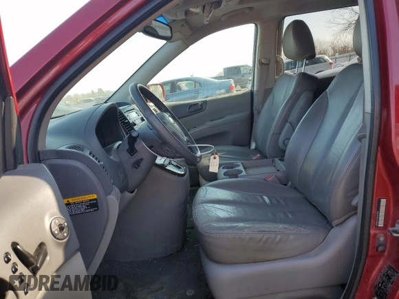 2008 Kia Sedona LX with VIN KNDMB233486207397, listed as a Copart auction lot 48317505 with Not Provided miles and Clean Title. Bid and sale history available at carsss.com. Image 7.