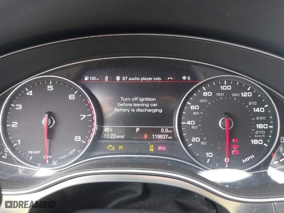 2017 Audi A6 Premium Plus with VIN WAUF2AFC7HN007745, listed as a IAAI auction lot 41647523 with 119,837 mi miles. Bid and sale history available at carsss.com. Image 7.
