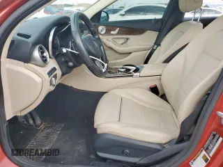 2018 Mercedes-Benz C 300 with VIN 55SWF4KBXJU258929, listed as a Copart auction lot 64697985 with 47,264 mi miles and Clean title. Bid and sale history available at DreamBid. Image 7.