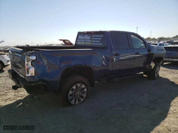 2024 Chevrolet Silverado 2500HD Custom with VIN 2GC4YME76R1216282, listed as a Copart auction lot 74007744 with 0 mi miles and Salvage Title. Bid and sale history available at carsss.com. Image 3.
