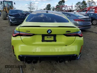 2022 BMW M4 Competition xDrive with VIN WBS43AZ01NCJ02844, listed as a Copart auction lot 74776864 with 0 mi miles and Salvage Title. Bid and sale history available at carsss.com. Image 6.