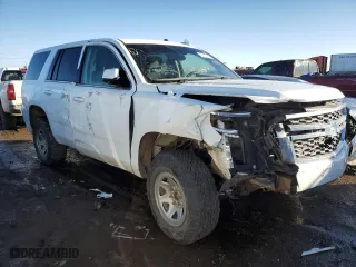 2018 Chevrolet Tahoe Commercial with VIN 1GNSKFEC0JR126193, listed as a Copart auction lot 43215045 with 33,896 mi miles and Clean Title. Bid and sale history available at carsss.com. Image 4.