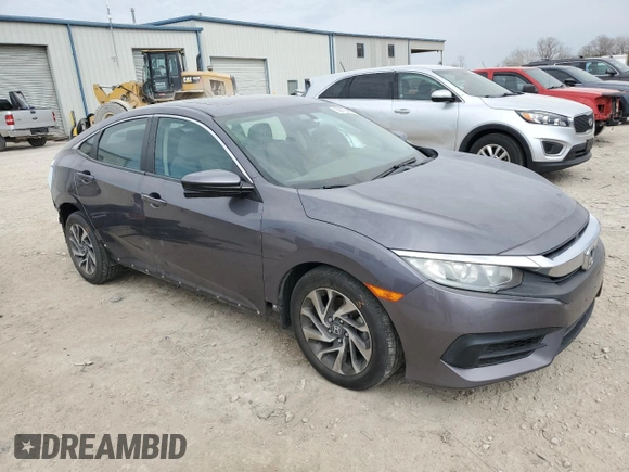 2016 Honda Civic EX with VIN 19XFC2F72GE093543, listed as a Copart auction lot 50415855 with 91,541 mi miles and Salvage Title. Bid and sale history available at DreamBid. Image 4.