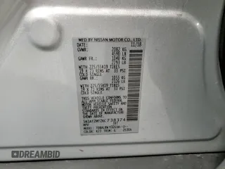 2019 Nissan Rogue SL with VIN 5N1AT2MT2KC738374, listed as a Copart auction lot 47936335 with 135,603 mi miles and Salvage Title. Bid and sale history available at DreamBid. Image 15.