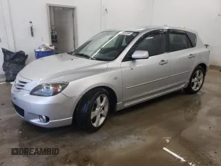 2004 Mazda 3 s with VIN JM1BK143441205382, listed as a Copart auction lot 80586184 with 232,837 mi miles and Salvage Title. Bid and sale history available at carsss.com. Image 1.