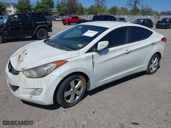 2012 Hyundai Elantra Limited with VIN 5NPDH4AE6CH063798, listed as a IAAI auction lot 42008129 with 150,715 mi miles. Bid and sale history available at carsss.com. Image 2.