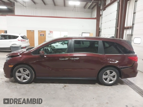 2020 Honda Odyssey EX with VIN 5FNRL6H50LB028372, listed as a IAAI auction lot 40763598 with 38,512 mi miles and . Bid and sale history available at DreamBid. Image 14.