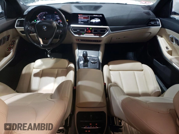 2019 BMW 3 Series 330i xDrive with VIN WBA5R7C59KAJ81850, listed as a Copart auction lot 88526315 with 64,770 mi miles and Salvage title. Bid and sale history available at DreamBid. Image 8.