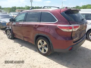 2014 Toyota Highlander Limited z VIN 5TDDKRFH1ES042761, wystawiony jako IAAI lot #42077158 z przebiegiem 122 966 mil mil oraz . Historia ofert i sprzedaży dostępna na DreamBid. Obrazek 3.