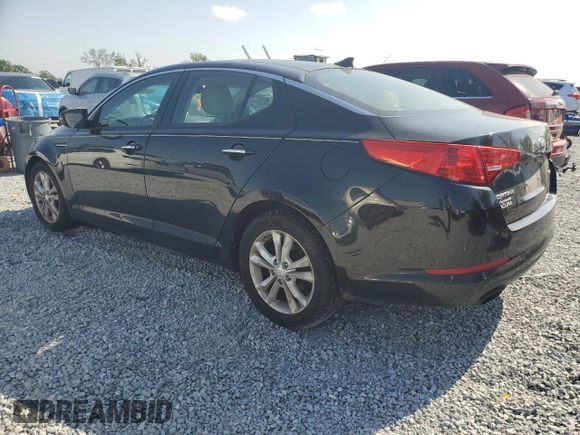 2013 Kia Optima EX with VIN 5XXGN4A72DG169153, listed as a Copart auction lot 54102005 with 164,091 mi miles and Clean Title. Bid and sale history available at carsss.com. Image 2.