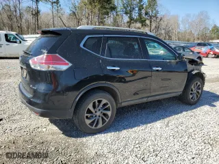 2016 Nissan Rogue SV with VIN 5N1AT2MV3GC855132, listed as a Copart auction lot 49412885 with 135,514 mi miles and Salvage Title. Bid and sale history available at carsss.com. Image 3.