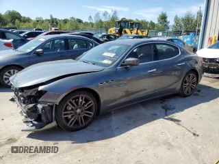 2019 Maserati Ghibli S Q4 GranLusso with VIN ZAM57YTL2K1309855, listed as a Copart auction lot 70747164 with 38,614 mi miles and Salvage Title. Bid and sale history available at carsss.com. Image 1.