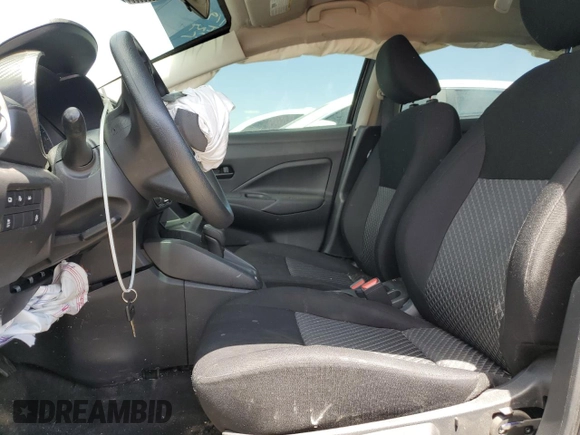 2023 Nissan Versa S with VIN 3N1CN8DV6PL818075, listed as a Copart auction lot 60322735 with 40,067 mi miles and Salvage title. Bid and sale history available at DreamBid. Image 7.